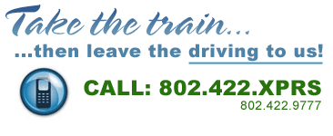 Take the train, then leave the driving to Killington Express Shuttle